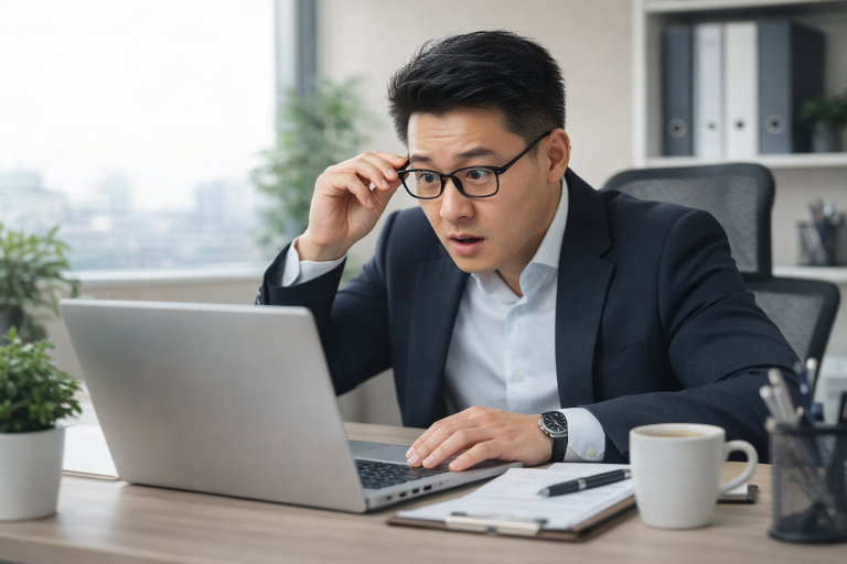 corporate tax filing singapore business owner reviewing tax documents