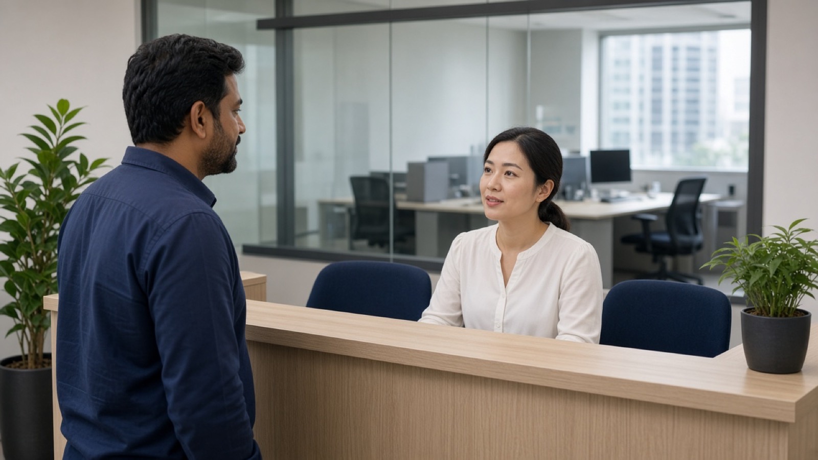 Reception of a Singapore accounting office.